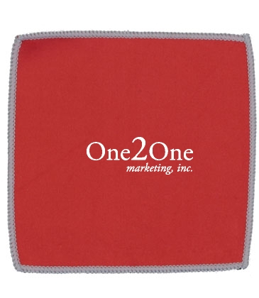 6"x 6" 2-in-1 Spot Color Microfiber Cleaning Cloth and Towel