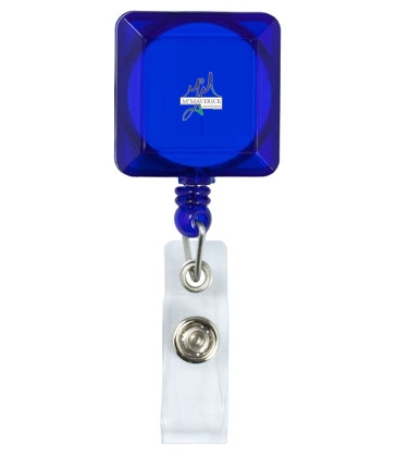 "OLMSTED VL" 30" Cord Square Retractable Badge Reel and Badge Hol