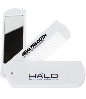 Folding Comb with Mirror