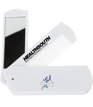 Folding Comb with Mirror