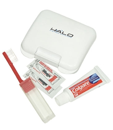 Dental Kit in A Plastic Pocket Tote