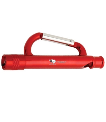 Carabiner Flashlight/Whistle