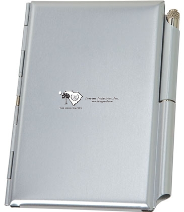 Aluminum Jotter with Metal Pen