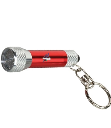 Homestead Metal Flashlight with Key Tag