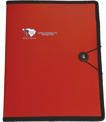 Letter Size Portfolio with Closure Strap & Pen