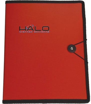 Letter Size Portfolio with Closure Strap & Pen