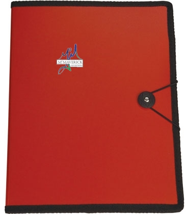 Letter Size Portfolio with Closure Strap & Pen