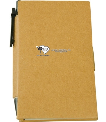 Recycled Sticky Note Book with Pen