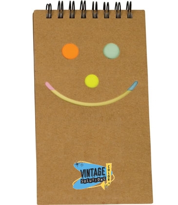 Smile Jotter With Sticky Notes