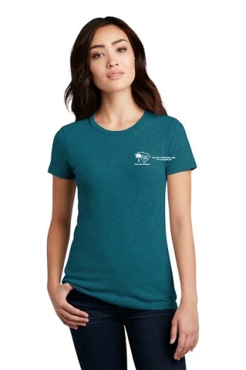 District Made® Ladies Perfect Blend® Crew Tee