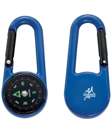 Colored Carabiner Compas - Blue