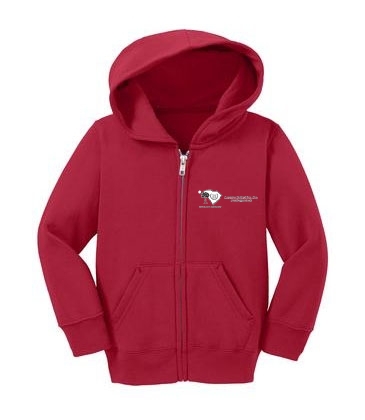 Port & Company® Toddler Core Fleece Full-Zip Hooded Sweatshirt