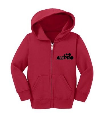 Port & Company® Toddler Core Fleece Full-Zip Hooded Sweatshirt