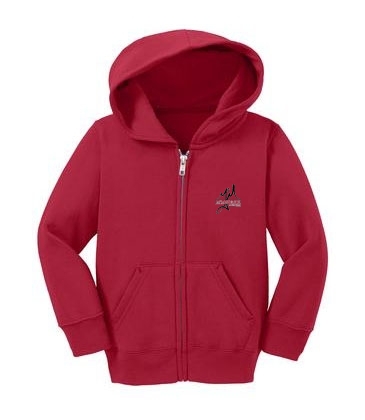 Port & Company® Toddler Core Fleece Full-Zip Hooded Sweatshirt