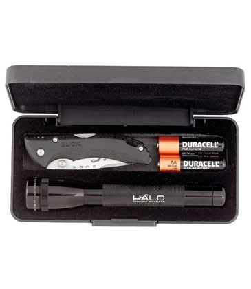 "AA" Mini Maglite® With Buck® "Bantam Bbw" Knife