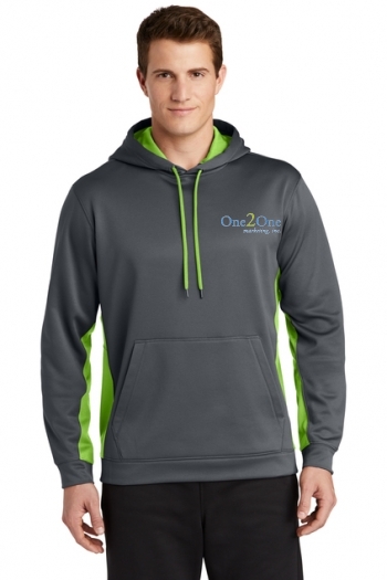Sport-Tek® Sport-Wick® Fleece Colorblock Hooded Pullover