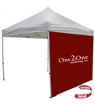 10' Tent Full Wall (Dye Sublimated, Double-Sided)