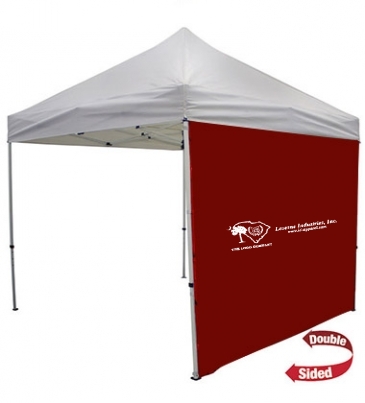 10' Tent Full Wall (Dye Sublimated, Double-Sided)