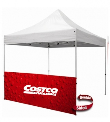10' Tent Half Wall (Dye Sublimated, Double-Sided)