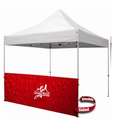 10' Tent Half Wall (Dye Sublimated, Double-Sided)