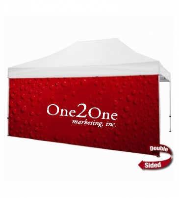 15' Tent Full Wall (Dye Sublimated, Double-Sided)