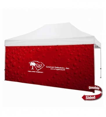 15' Tent Full Wall (Dye Sublimated, Double-Sided)