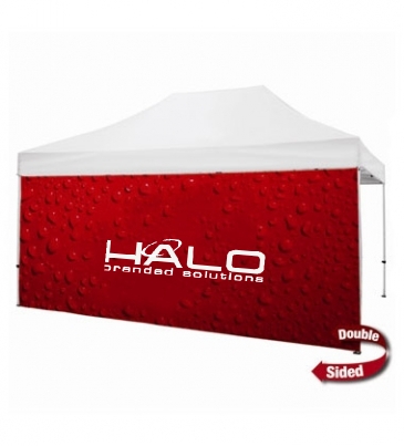 15' Tent Full Wall (Dye Sublimated, Double-Sided)