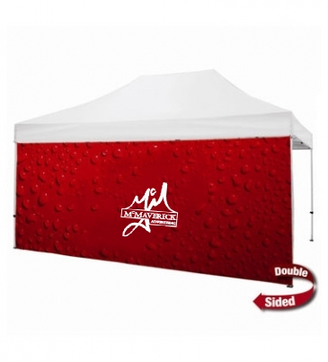 15' Tent Full Wall (Dye Sublimated, Double-Sided)