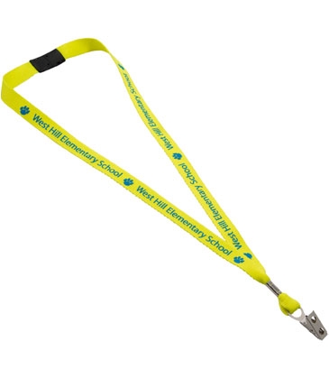 5/8" Neon Polyester Web Lanyard