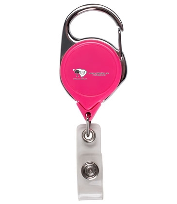 Round Retractable Badge Reel with Sport Clip