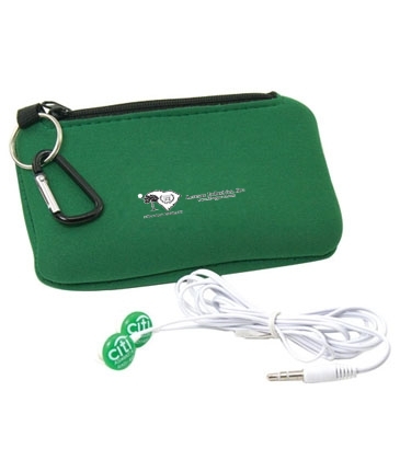 Earbuds in Smartphone Holder