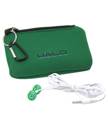 Earbuds in Smartphone Holder