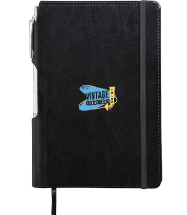 6" x 8.5" Viola Bound Notebook with Pen