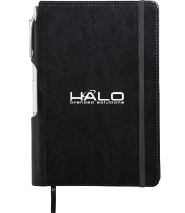 6" x 8.5" Viola Bound Notebook with Pen