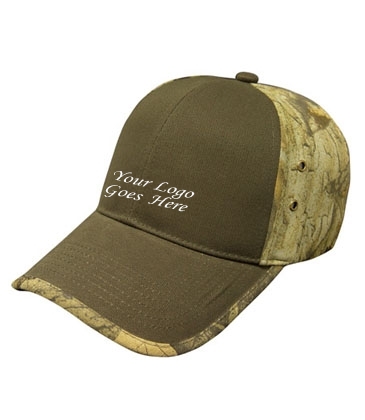 Solid Front Camo Back Cap
