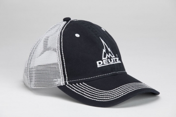 Navy/White Heavy Washed Mesh Cap