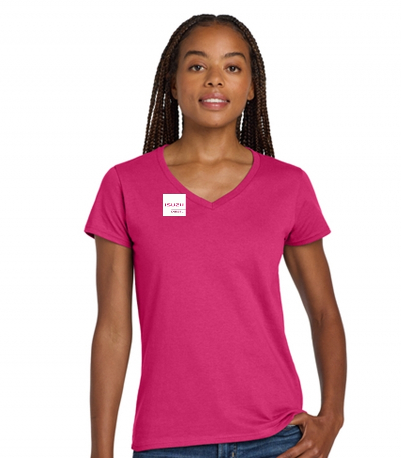 Gildan® Women's Heavy Cotton™ 100% Cotton V-Neck T-Shirt
