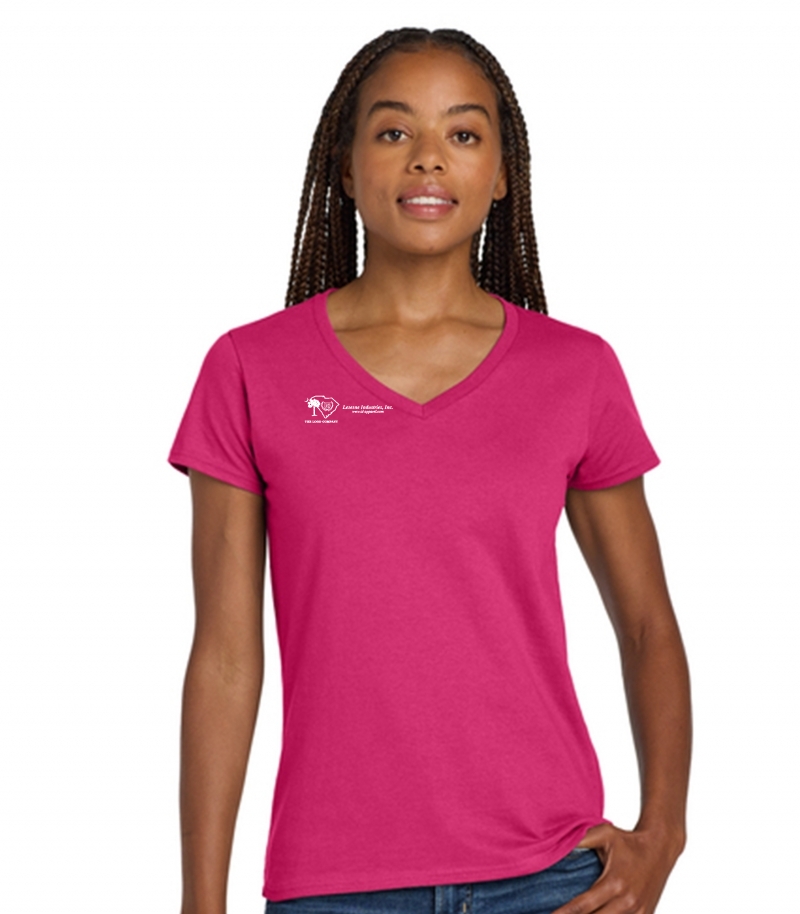 Gildan® Women's Heavy Cotton™ 100% Cotton V-Neck T-Shirt