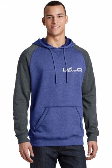 District® Young Mens Lightweight Fleece Raglan Hoodie