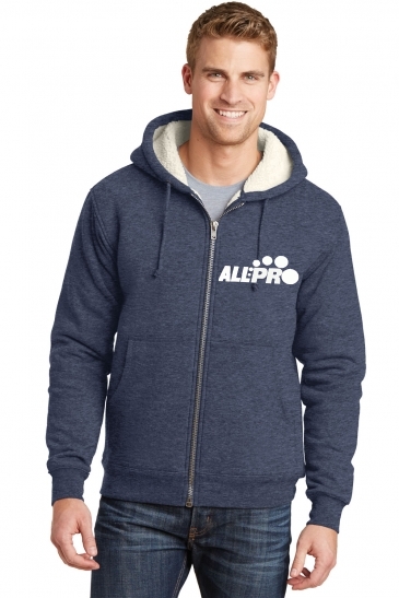 CornerStone® Heavyweight Sherpa-Lined Hooded Fleece Jacket