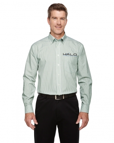 Men's Crown Collection® Banker Stripe Woven Dress Shirt