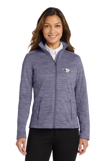 Port Authority® Ladies Digi Stripe Fleece Jacket