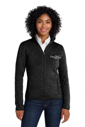 Port Authority® Ladies Sweater Fleece Jacket