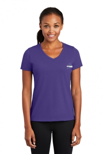 Port & Company® Ladies Performance Blend V-Neck Tee