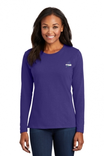 Port & Company® Ladies Long Sleeve Core Cotton Tee