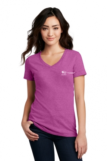 District Made® Ladies Perfect Blend® V-Neck Tee