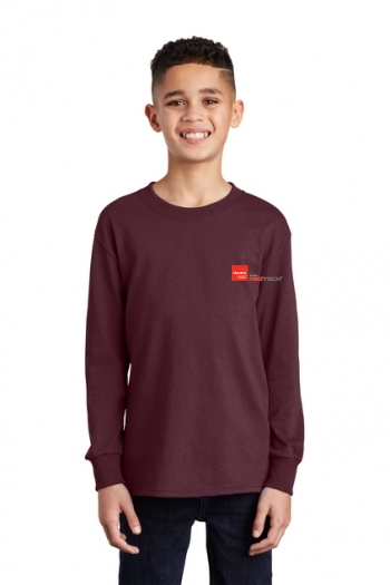 Port & Company® Youth Long Sleeve Core Cotton Tee