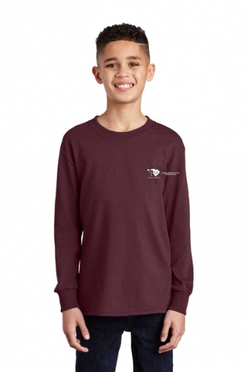 Port & Company® Youth Long Sleeve Core Cotton Tee