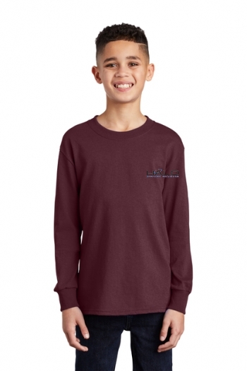 Port & Company® Youth Long Sleeve Core Cotton Tee