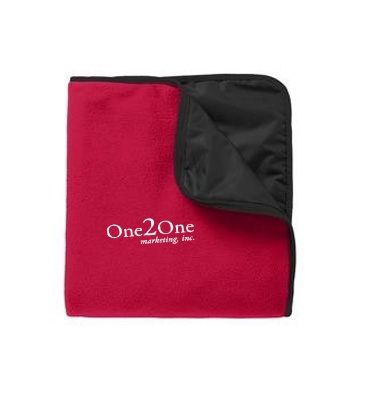 Port Authority® Fleece & Poly Travel Blanket